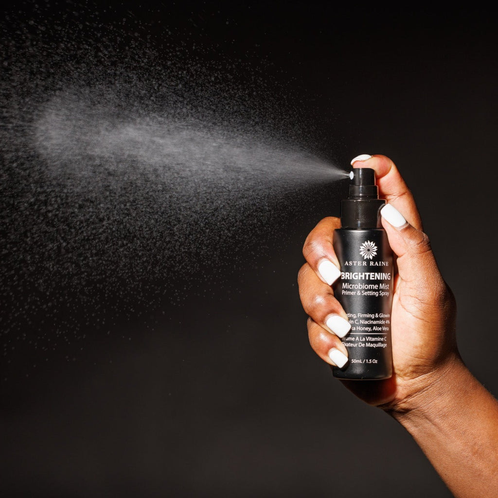Makeup setting spray, Microbiome skin care, vitamin C